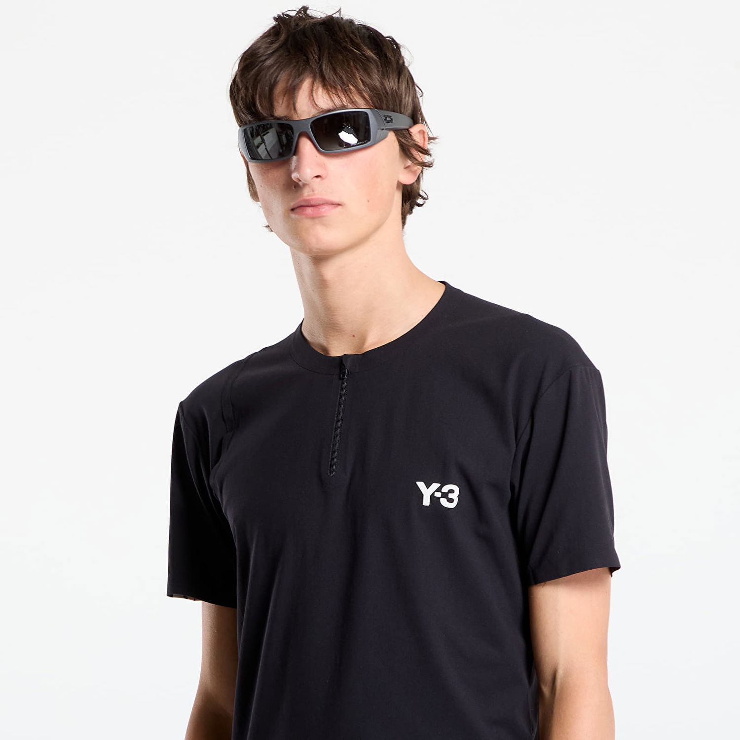 Тениска Y-3 Y-3 Zip Tee Черно | JY6946, 1