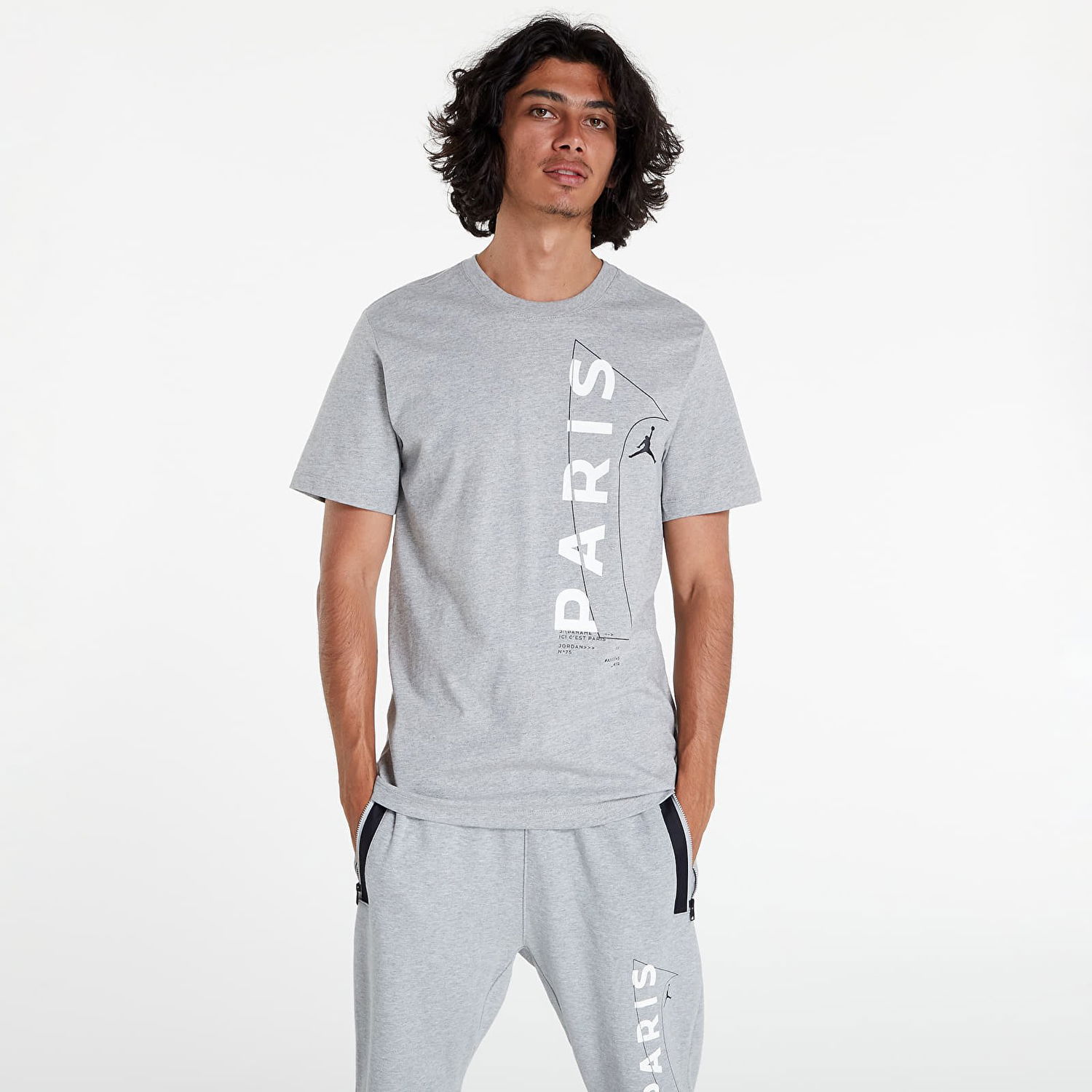 Тениска Jordan Paris Saint-Germain Сиво | dm3092-063, 0