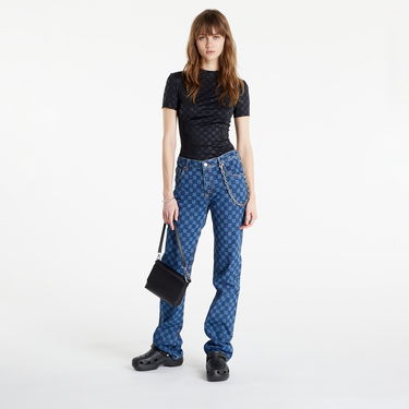 Дънки MISBHV Monogram Denim High Waisted Trousers Синьо | 3021W245, 0