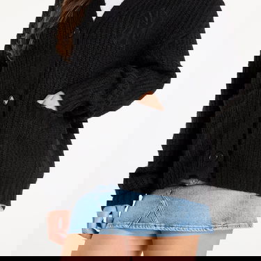 Пуловер New Era New Era MLB NY Yankees Cardigan Sweater Черно | 60684485, 4
