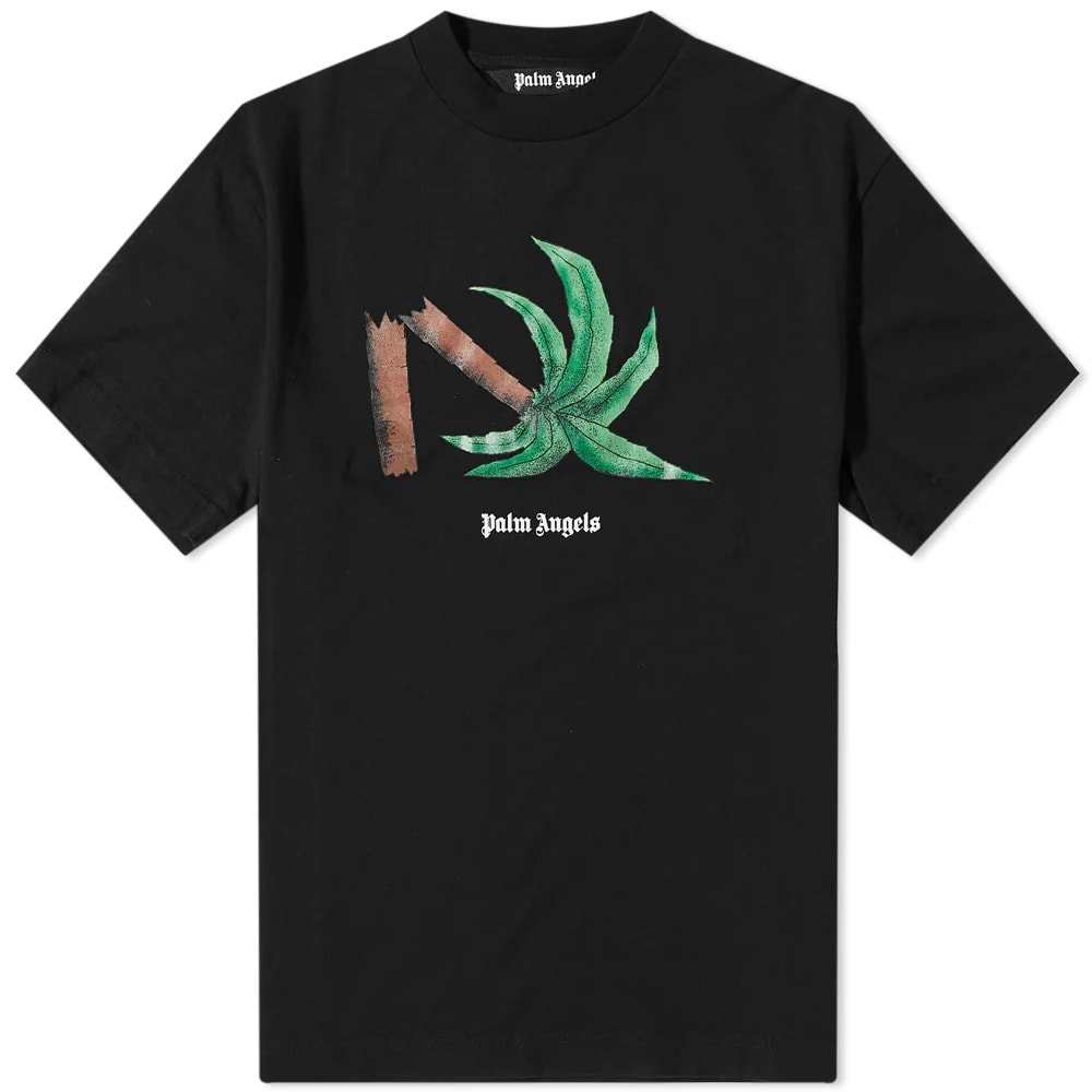 Тениска Palm Angels Broken Palm Tee Черно | PMAA001C99JER0131055, 0