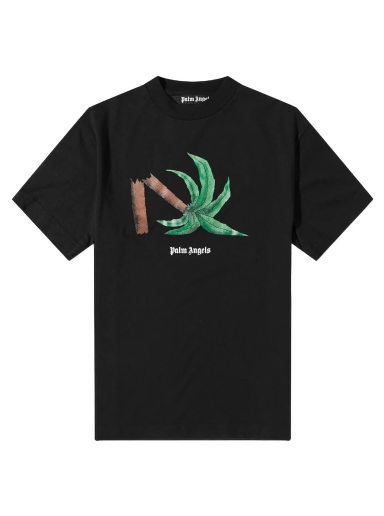 Тениска Palm Angels Broken Palm Tee Черно | PMAA001C99JER0131055