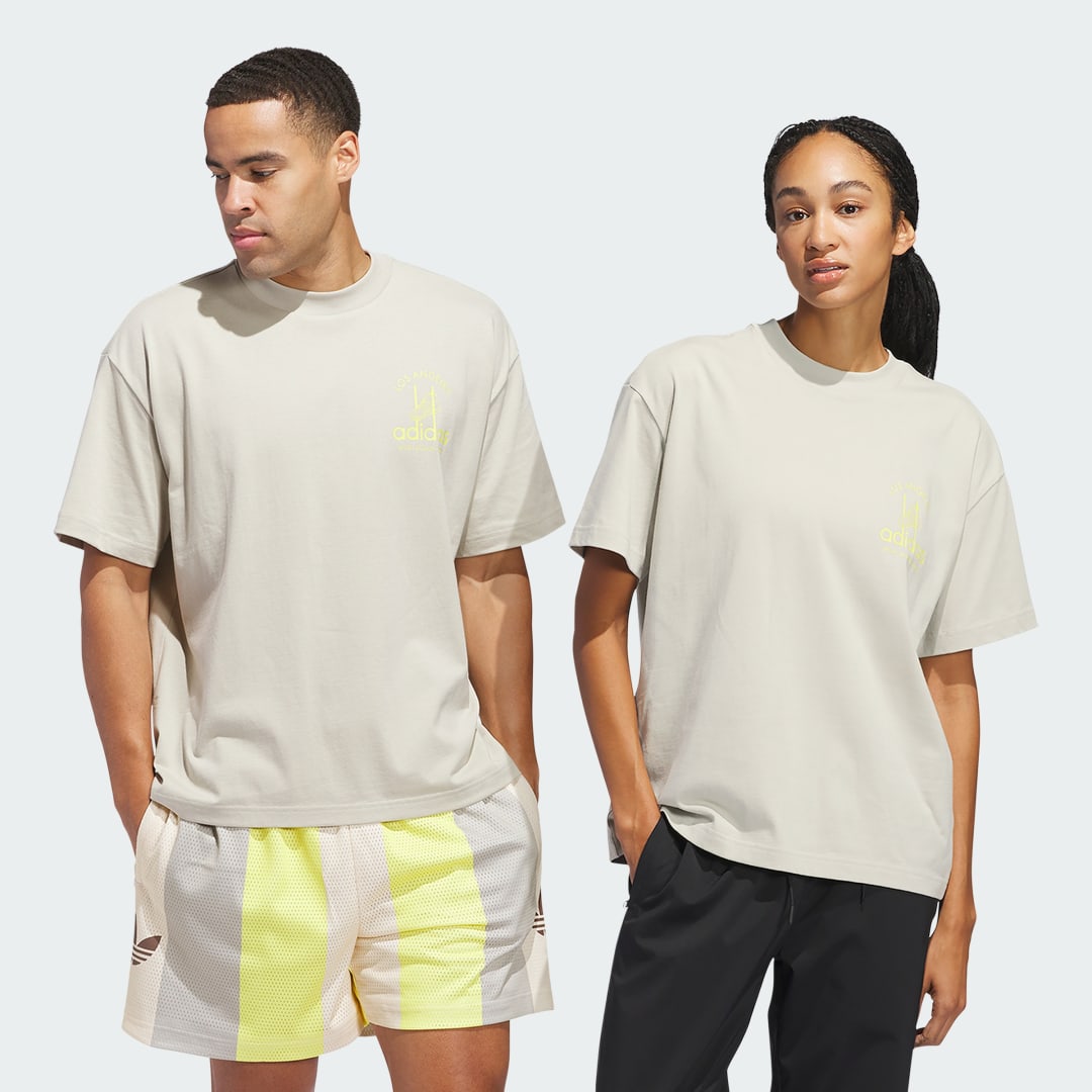 Тениска adidas Performance Sport Design Studio Jabbar Graphic Tee Бежово | JP2133, 0