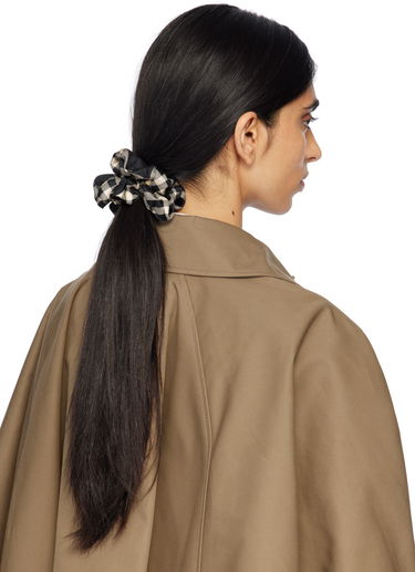 Шал Burberry Burberry Check Silk Scrunchie Черно | 8110932, 2