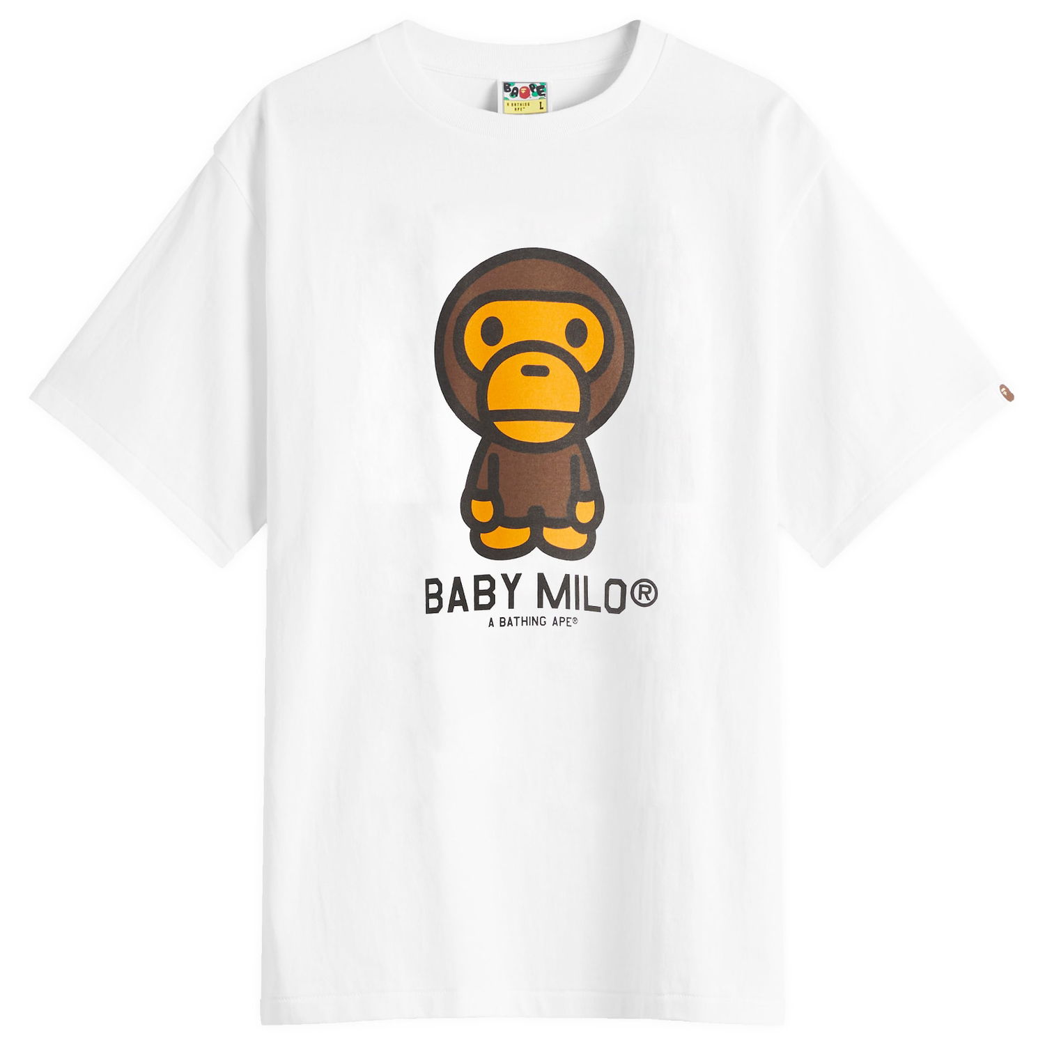 Тениска BAPE Bathing Ape Baby Milo Graphic Tee Бяло | 002TEL301001M-WHT, 1