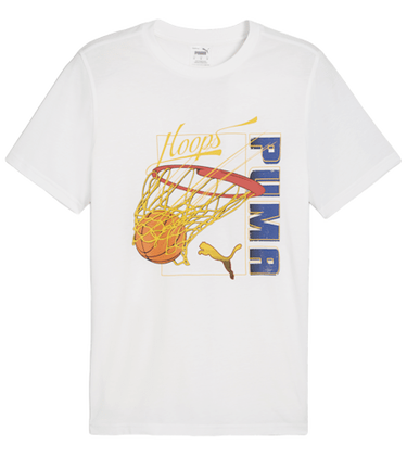 Тениска Puma Swished Tee Бяло | 624801-03, 1
