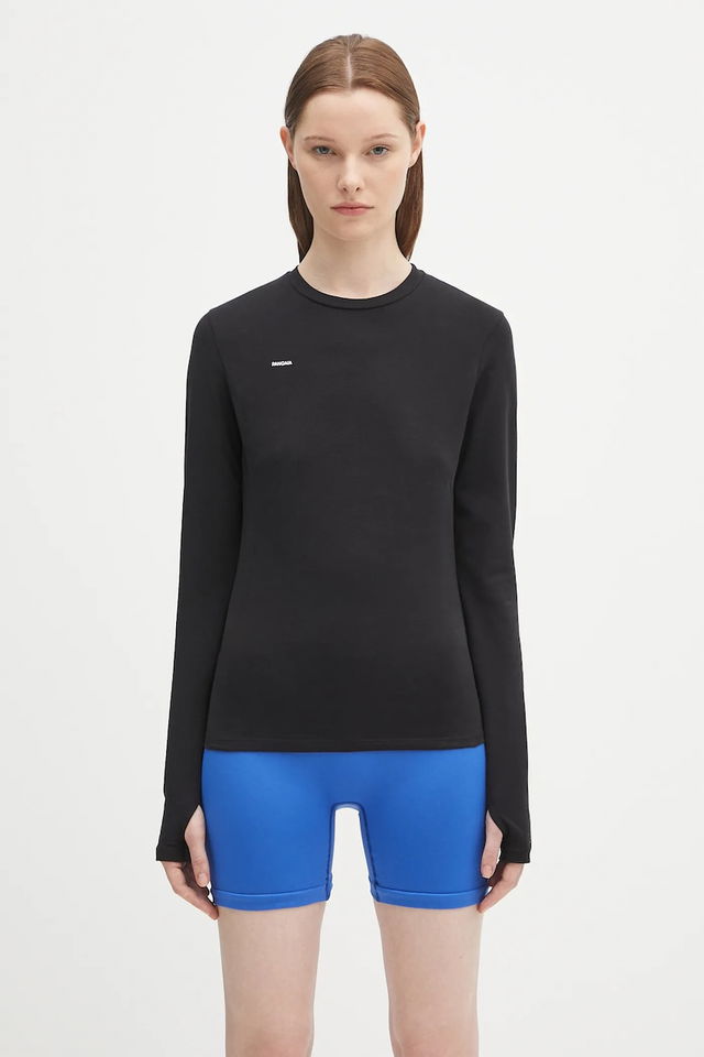 Pangaia Cotton-Stretch Long-Sleeved Top