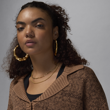 Пуловер Jordan Knit Cardigan Кафяво | FZ4195-223, 1