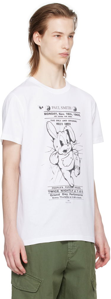 Тениска Paul Smith 1903 Bunny Advertisement Graphic T-Shirt Бяло | M2R-010R-MP4451-01, 1
