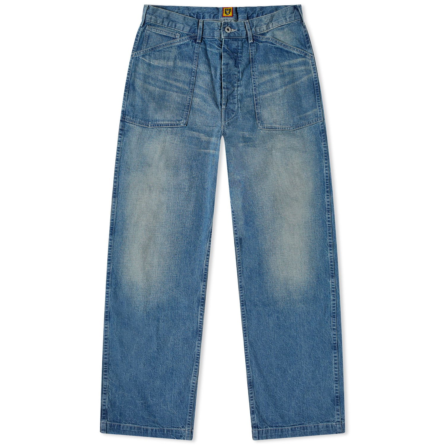 Дънки Human Made Human Made Loose Denim Jeans, Size Large Синьо | HM27PT011-I, 0