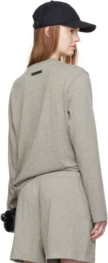 Тениска Fear of God Fear of God ESSENTIALS Classic Fit Long Sleeve T-Shirt Черно | 125SP255885FW, 2