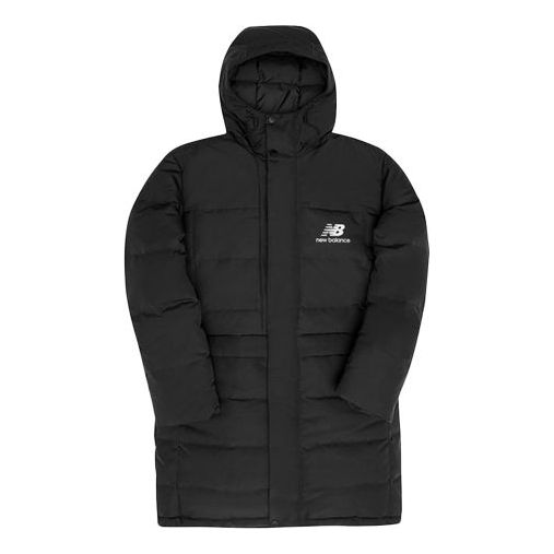 Пухо яке New Balance Athletics Long Puffer Jacket Черно | MJ03510-BK