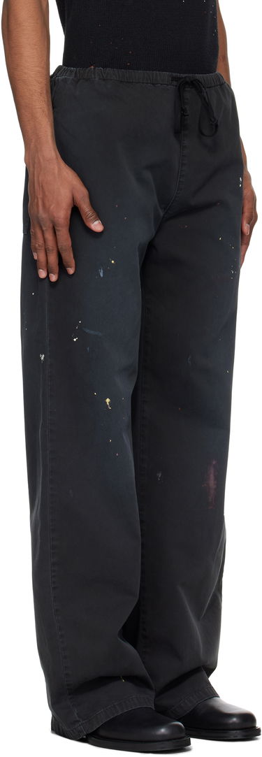 Спортни панталони Maison Margiela MM6 Maison Margiela Cotton Paint Splatter Trousers Черно | SH2KA0030 M35435, 1