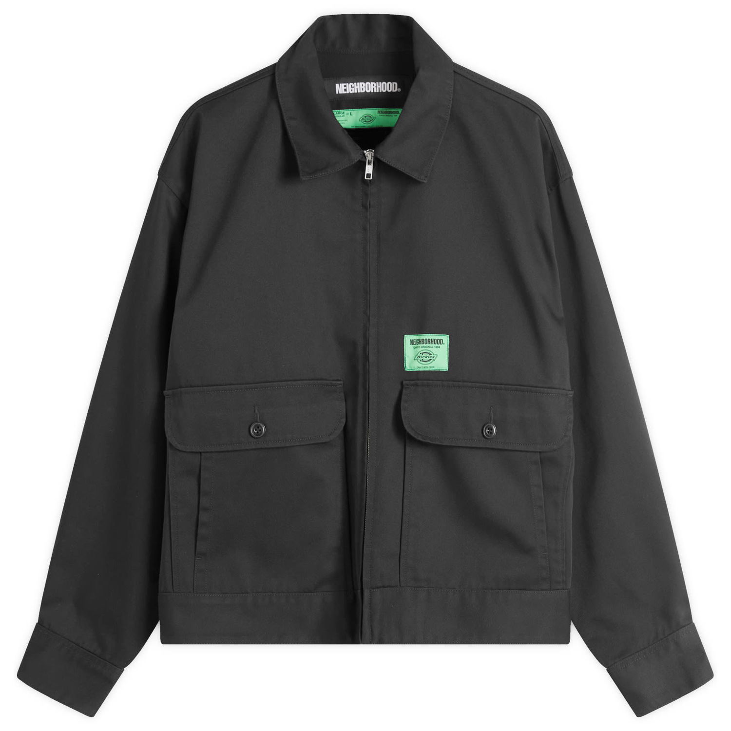 Яке Neighborhood Dickies Zip Work Jacket Черно | 242VFDKN-JKM01-BLK, 0