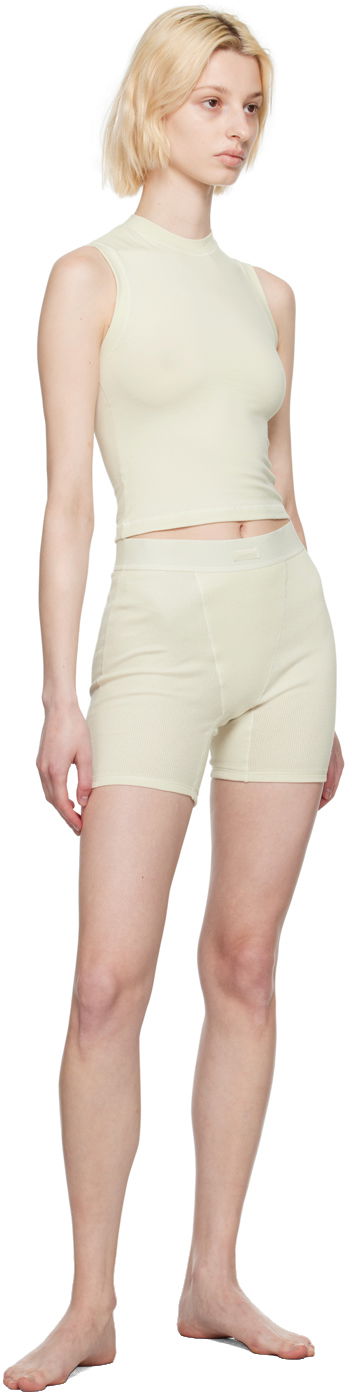 Потник SKIMS Mock Neck Jersey Tank Top Жълто | AP-TNK-0268, 3