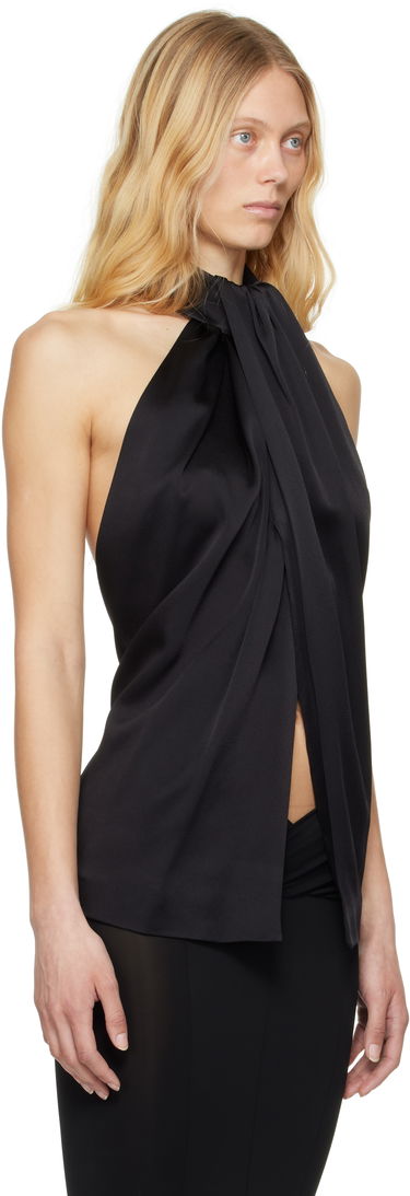 Потник Stella McCartney Stella McCartney Envers Satin Halterneck Tank Top Черно | 6T02383FU302, 1