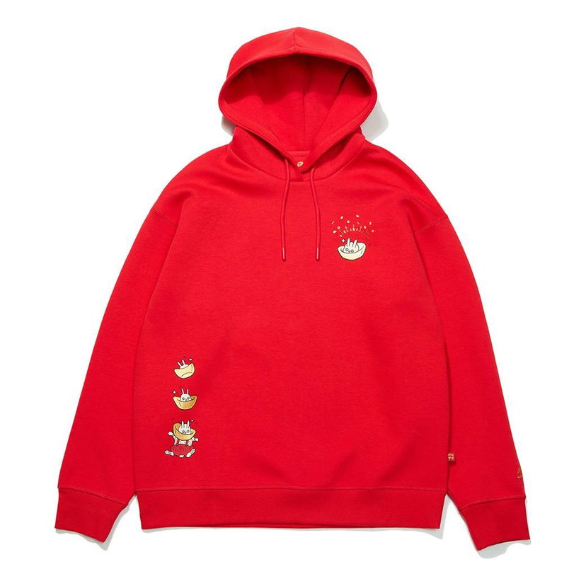 Суитчър Li-Ning Year of the Rabbit Loose Fit Hoodie Червено | AWDT056-1