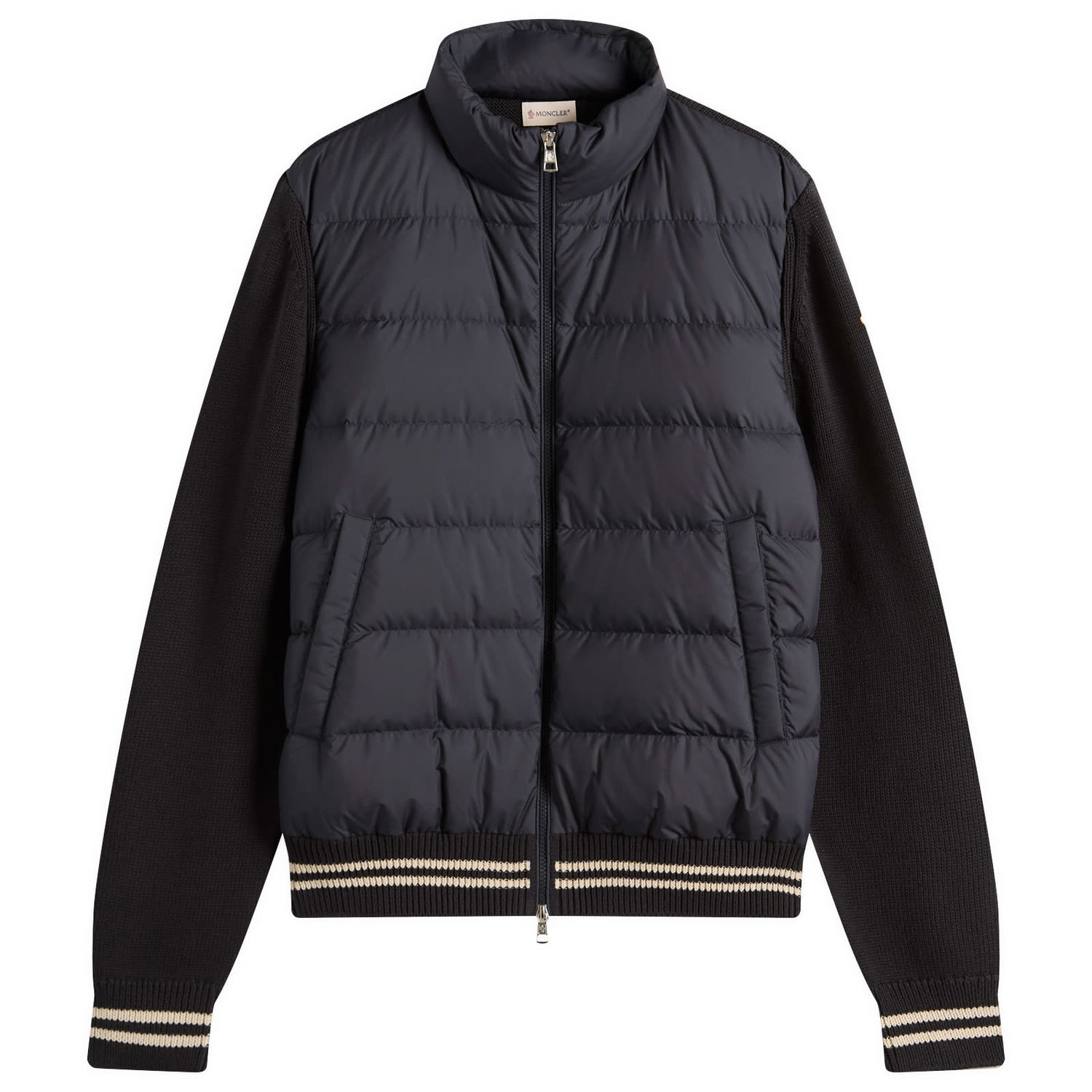 Яке Moncler Hybrid Zip-Through Jacket, Size Large Черно | 9B000-32-M1509-779, 1