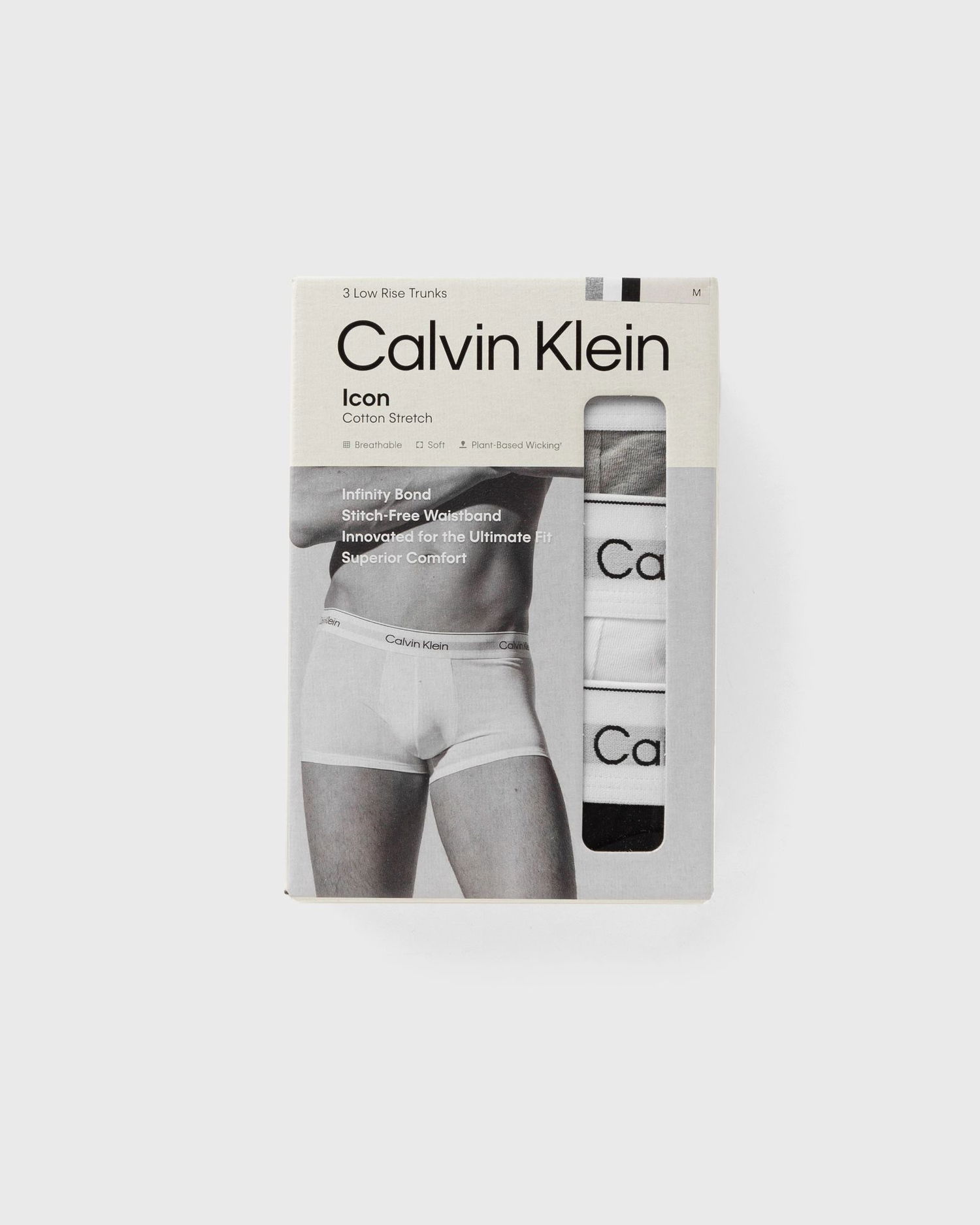 Боксерки CALVIN KLEIN Calvin Klein Low Rise Trunk Underwear 3-Pack Сиво | LV00NB4389MP1, 1