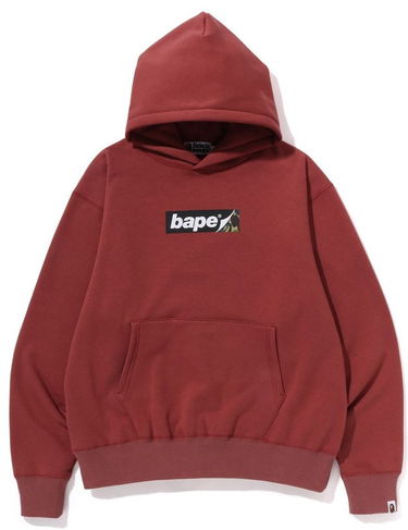 Суитчър BAPE A Bathing Ape Smooth Logo Relaxed Fit Hoodie Size M Червено | 001PPJ201005M-BRG, 0