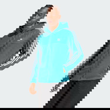 Суитчър adidas Performance Adicolor 3-Stripes Teddy Fleece Hoodie Зелено | IZ2488, 4