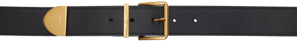 Колани CHLOÉ Leather Belt With Logo Buckle Черно | CHC23AC029CBC, 0