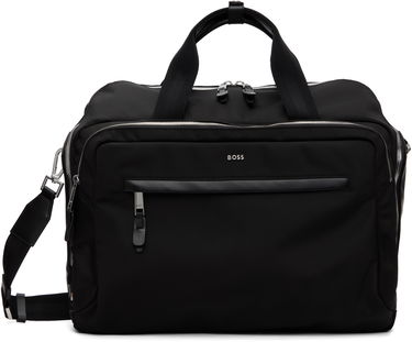 Чанта през рамо BOSS Nylon Logo Hardware Duffle Bag with Detachable Strap Черно | 50548008, 0