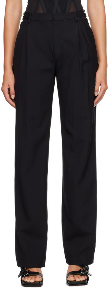 Панталони Dion Lee Black Lingerie High-Waist Dress Pants Черно | C2102R23, 0