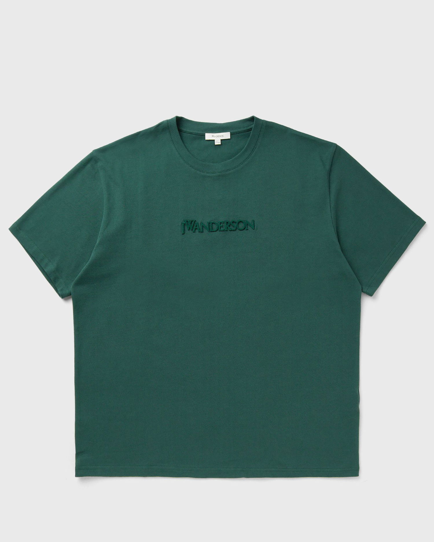 Тениска JW Anderson JW Anderson Logo Embroidery T-Shirt Зелено | JT0258-PG1510-591, 0
