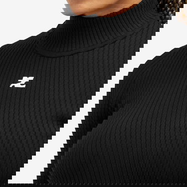 Пуловер Courrèges Black Knit Turtleneck Jumper Черно | PERMPU022FI0001-9999, 5