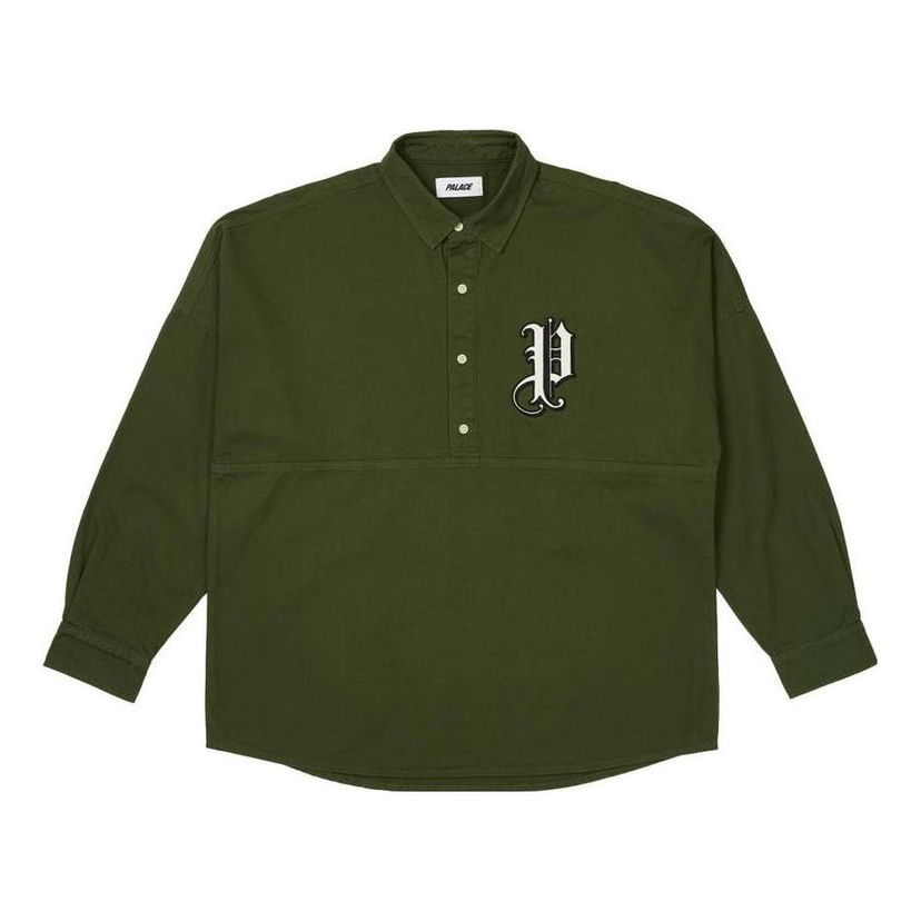 Риза Palace Palace Old English Shirt Зелено | P25SHT023