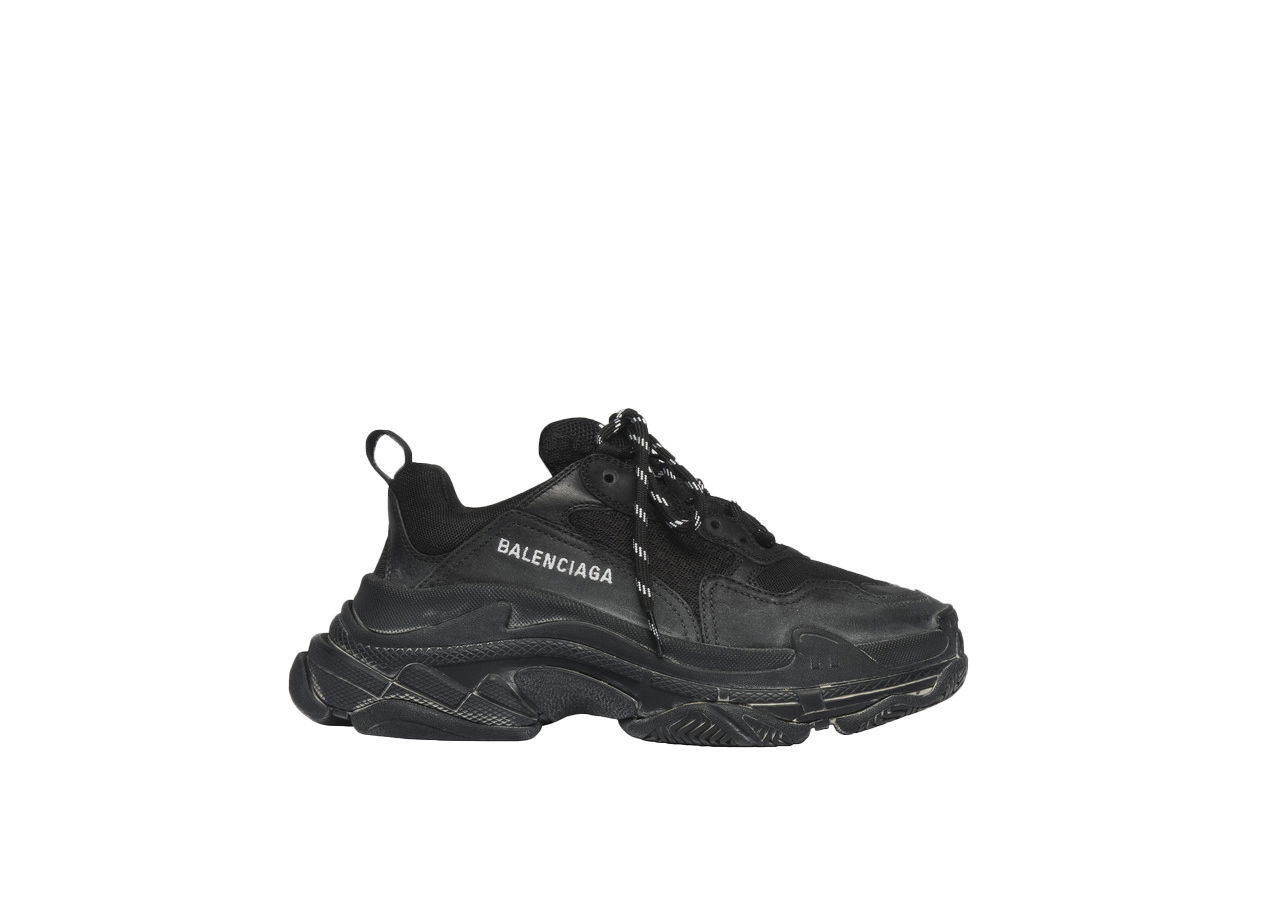 Кецове и обувки Balenciaga Triple S Black 2019 W Черно | 531388W09O11000, 0