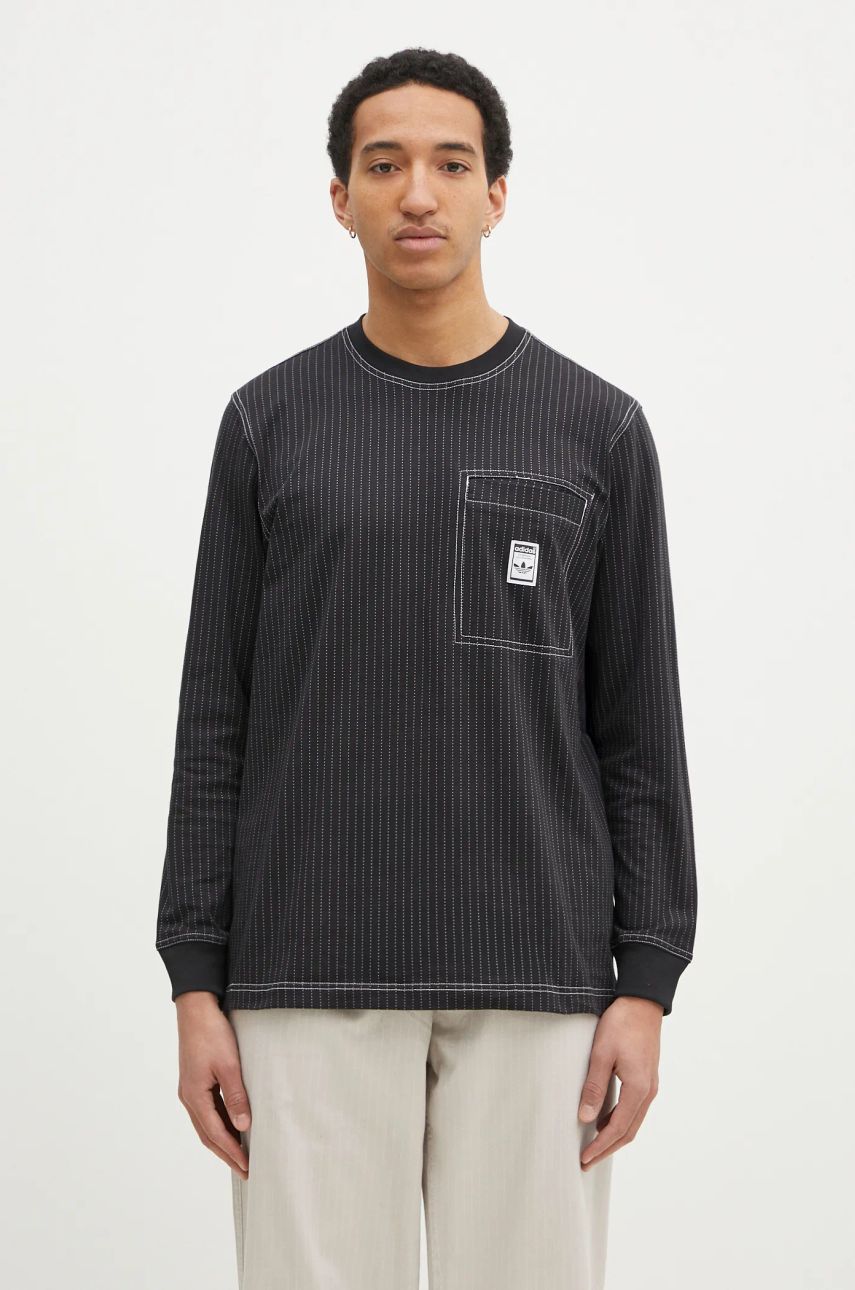 Тениска adidas Originals adidas Originals Wabash Long Sleeve T-Shirt Черно | JP4479, 0