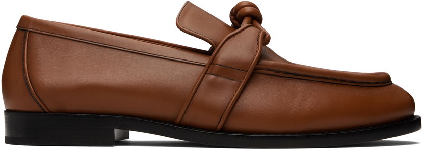 Кецове и обувки Bottega Veneta Bottega Veneta Astaire Leather Loafers Кафяво | 796445V4AF02742