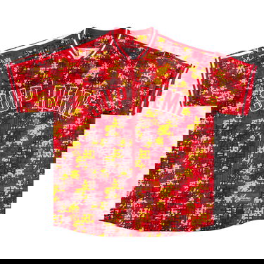 Фланелка Supreme Kanji Camo Zip Up Baseball Jersey Червено | FW21KN13 RED, 1