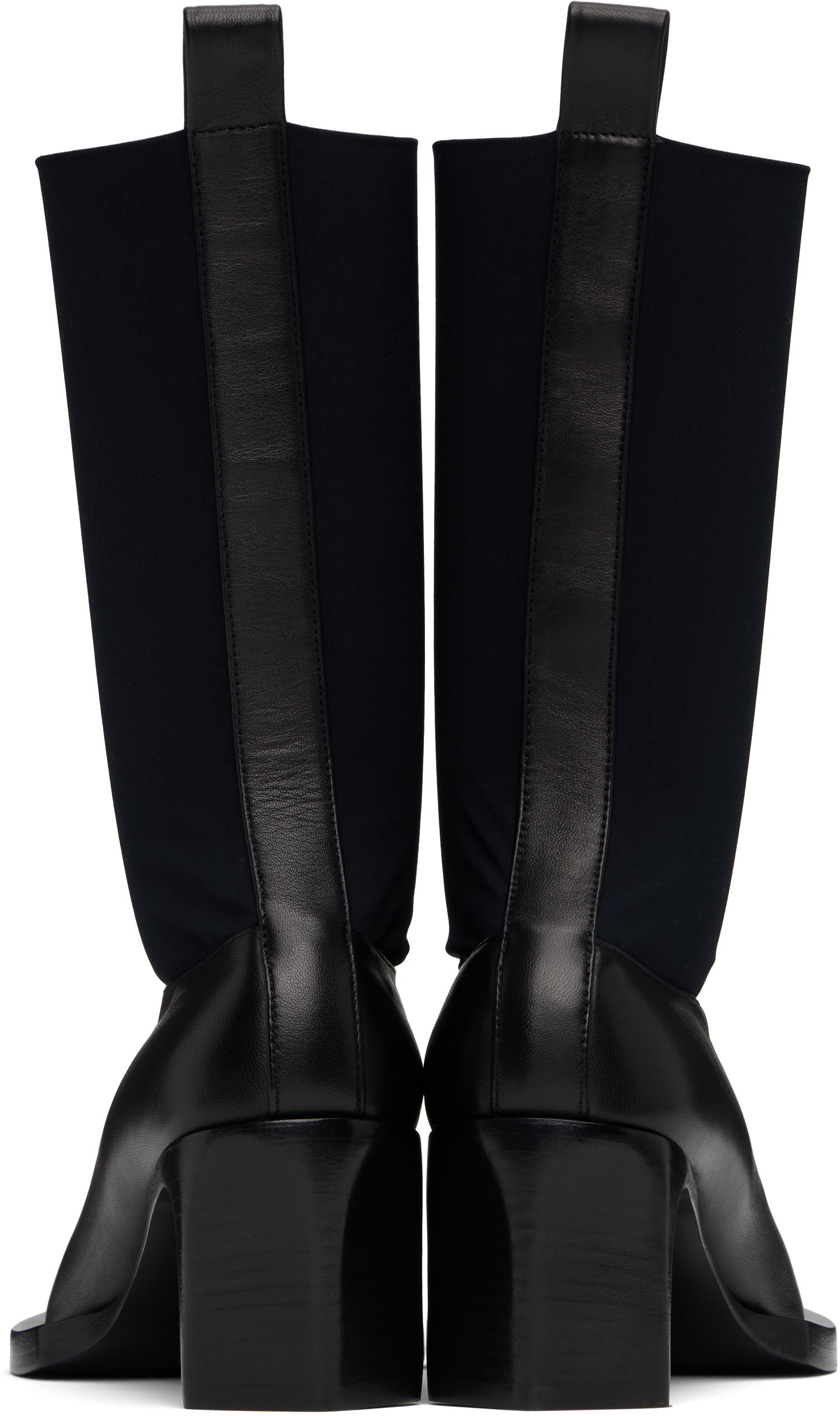 Кецове и обувки Jil Sander Jil Sander Leather Kitten Heel Ankle Boots Черно | J16WU0056_P5810, 1
