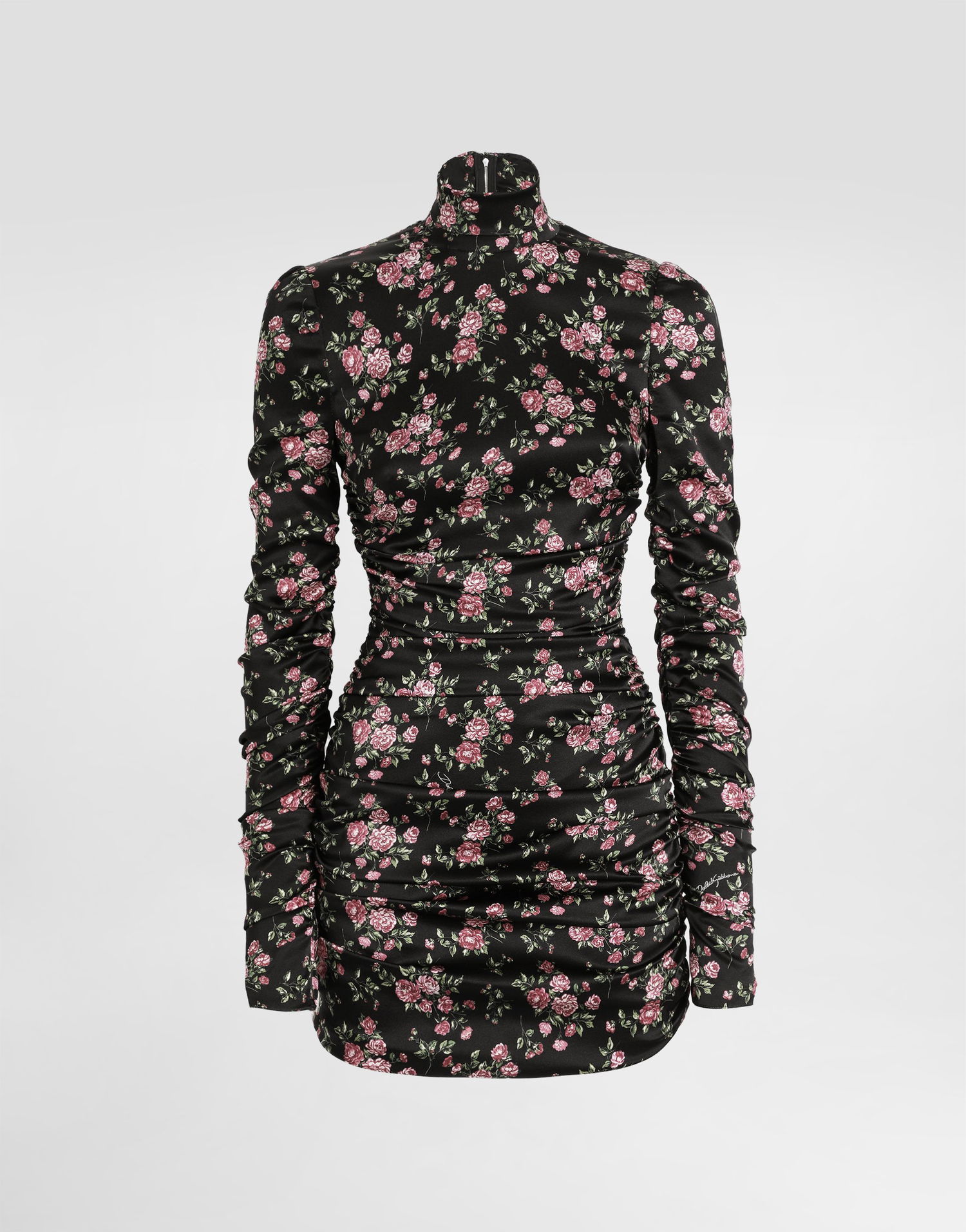 Pокля Dolce & Gabbana Dolce & Gabbana Vintage Rose-print Draped Dress Многоцветен | F60G3TFSA8HHN5XQ, 0