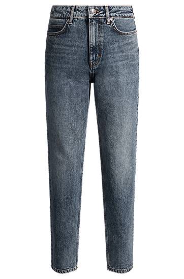 Дънки BOSS Tapered Mom Jeans Синьо | 50530317, 0