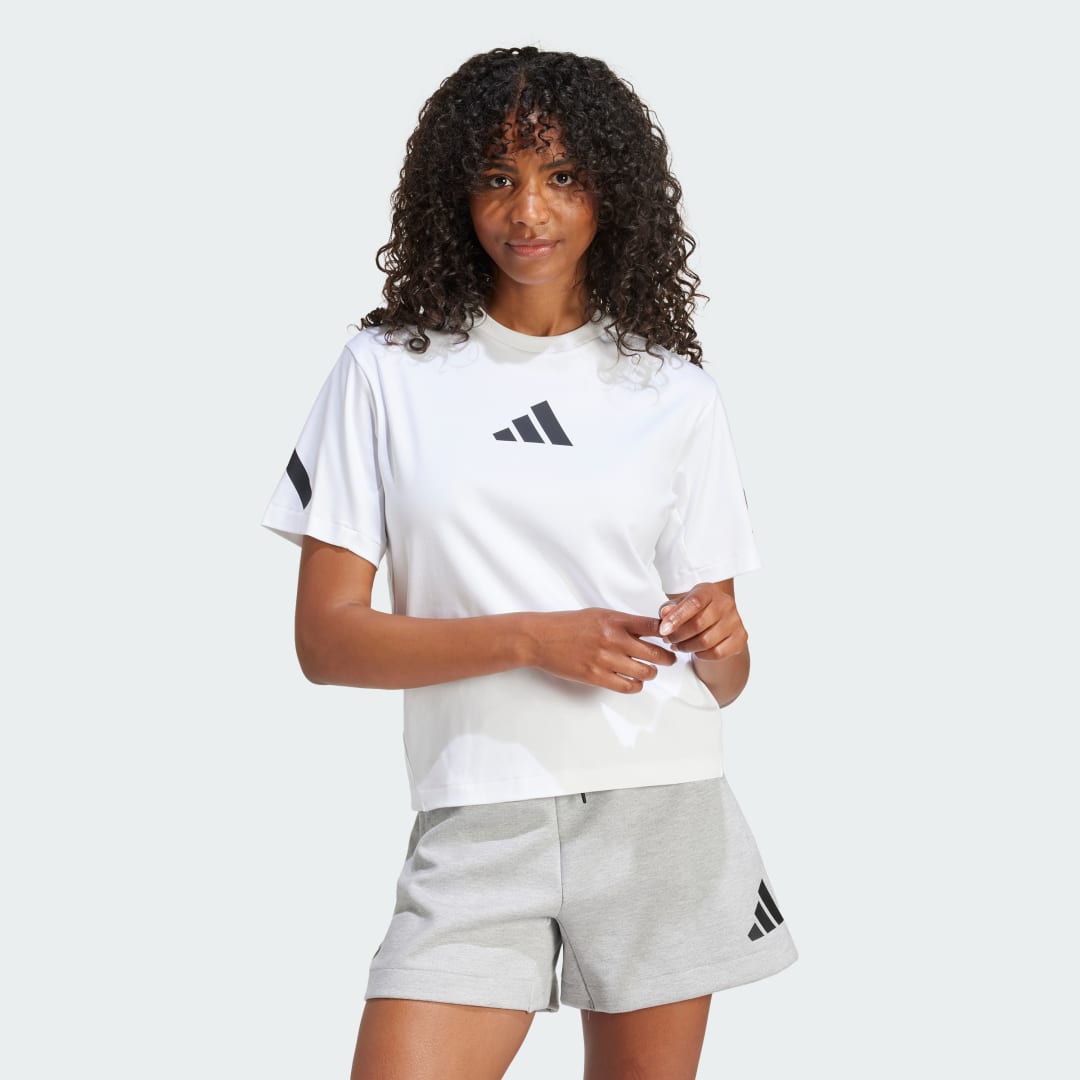 Тениска adidas Performance Z.N.E. T-Shirt Бяло | JE7857, 1