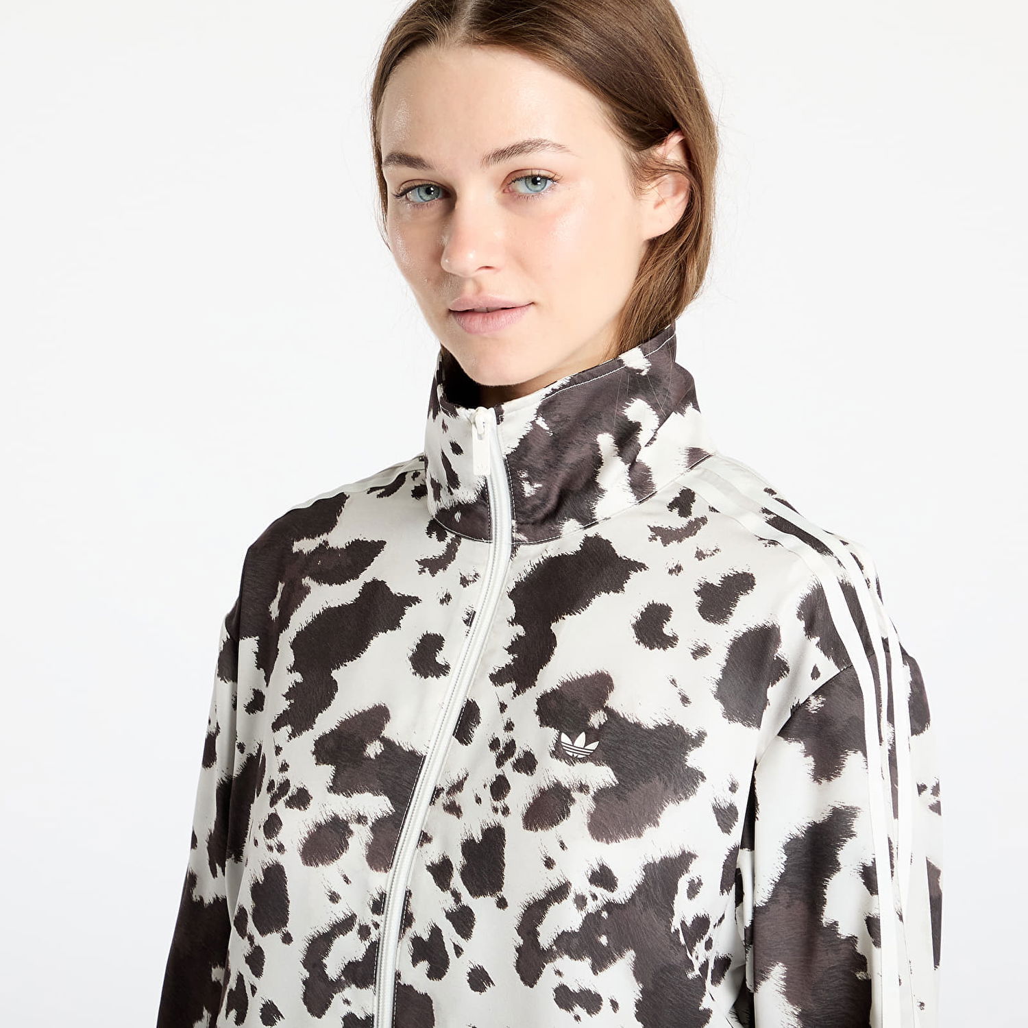 Ветровка adidas Originals Originals Satin Cow Print Track Jacket Бяло | KA2683, 1