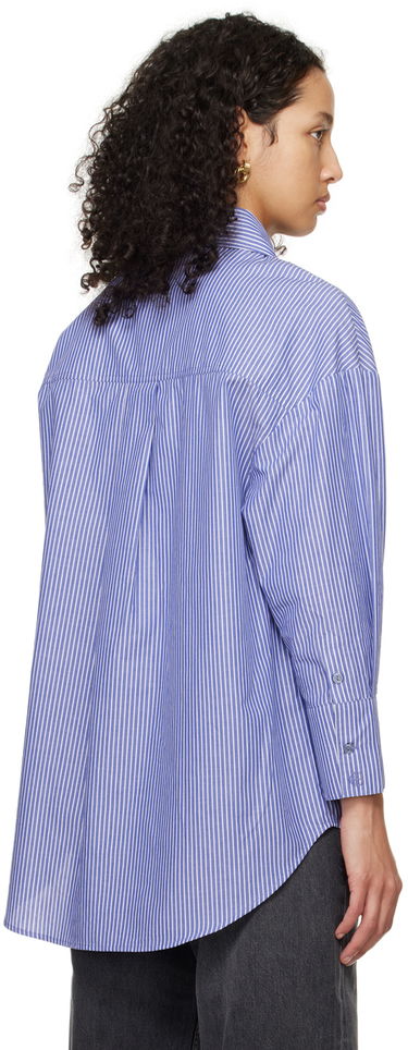 Риза Anine Bing Striped Mika Button-Down Shirt Синьо | A-07-3006-404, 2