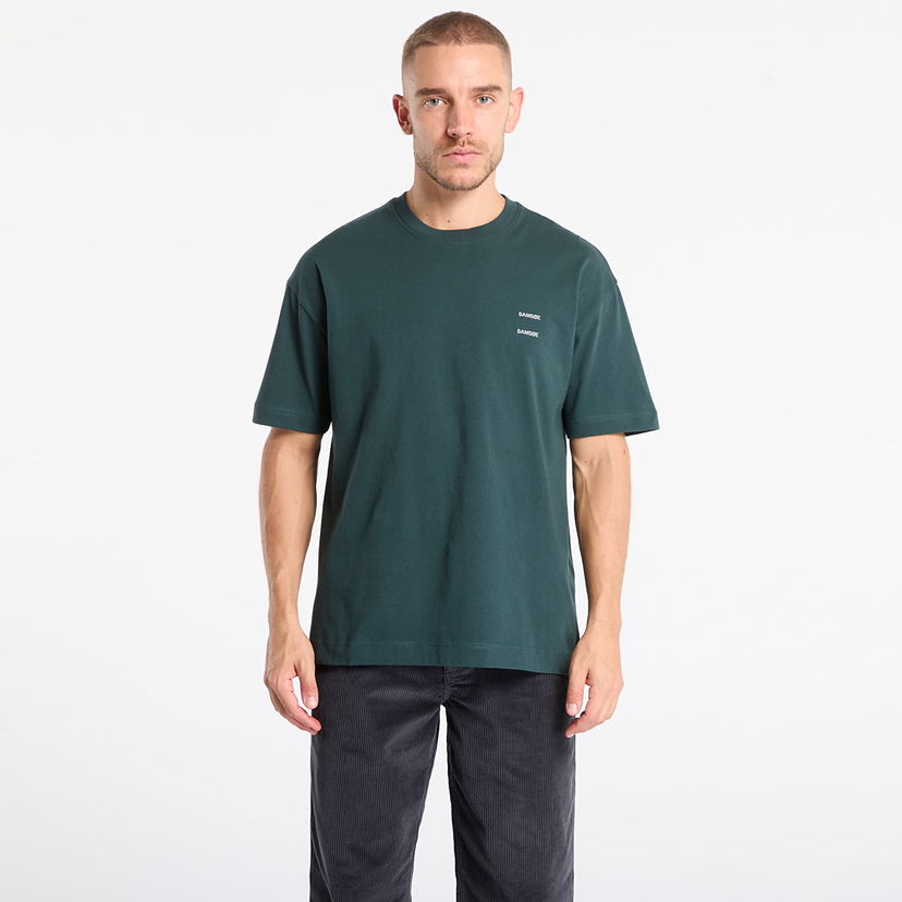 Тениска Samsoe Samsoe Relaxed Fit Joel T-Shirt Зелено | M22300126_194906TCX