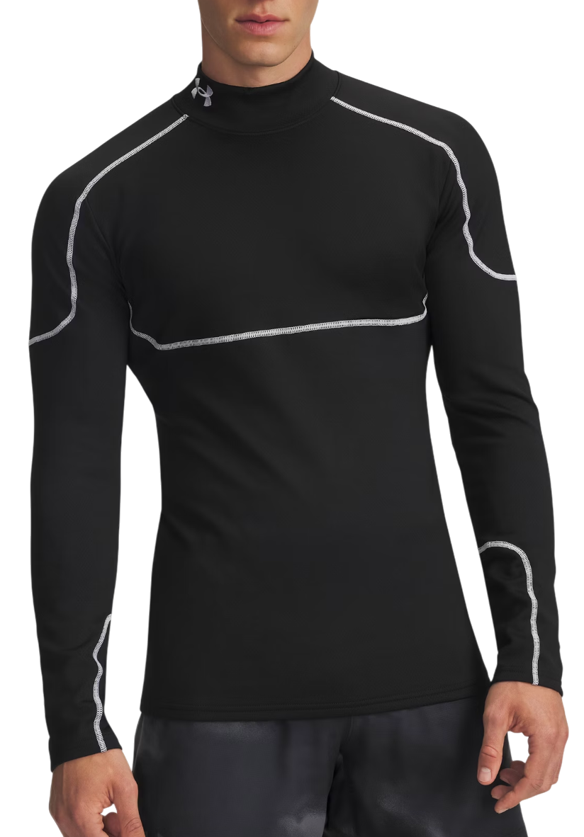 Тениска Under Armour Under Armour ColdGear Grid Mock Neck Long Sleeve T-Shirt Черно | 6007127-001