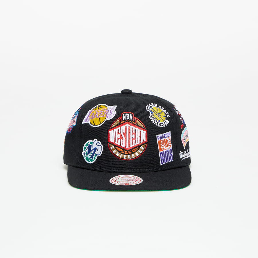 Шапка с козирка Mitchell & Ness NBA All Over Conference Deadstock Hwc NBA West Черно | HMUS5137-WESYYPPPBLCK, 0