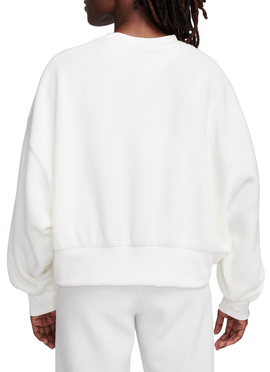 Суитчър Nike NSW PLSH MOD CROP CREW Бяло | dq6844-133, 1