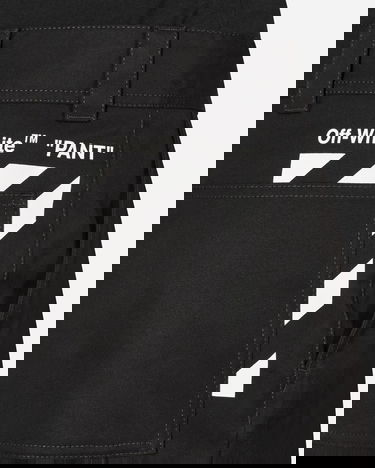 Панталони Off-White Diagonal Pocket Carpenter Pants Black Черно | OMCA207C99FAB001 1001, 5