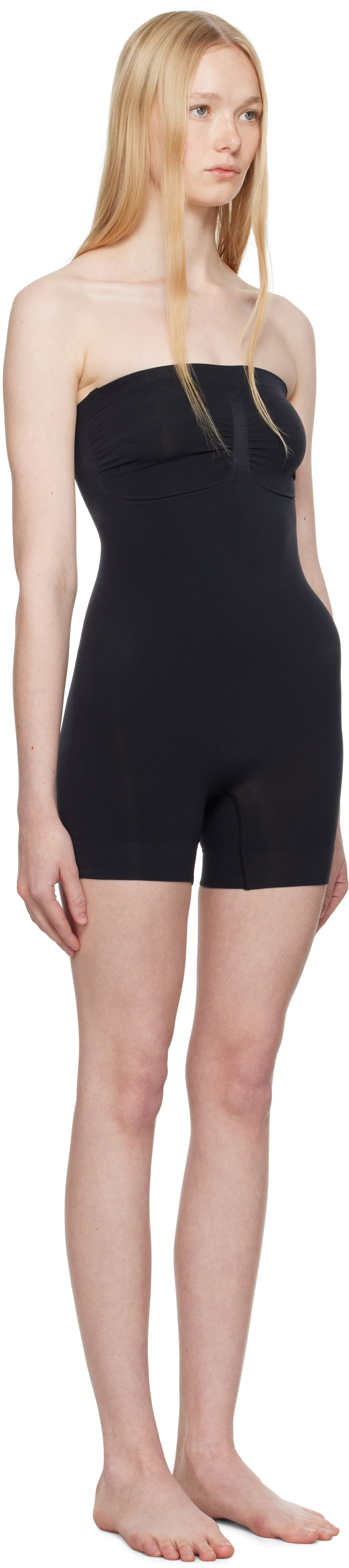 боди SKIMS SKIMS Seamless Sculpt Strapless Shortie Bodysuit Черно | BD-MDT-2914, 1