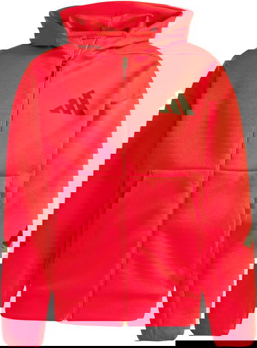 Суитчър adidas Performance Sportswear Z.N.E. Full-Zip Hoodie Червено | jc5493, 1