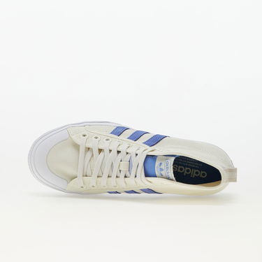 Кецове и обувки adidas Originals Nizza Platform Mid W Off White/ Blue Fusion/ Cloud White Бяло | FZ6189, 2