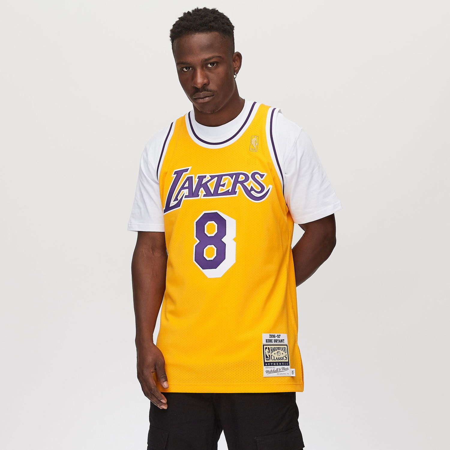 Фланелка Mitchell & Ness NBA AUTHENTIC JERSEY LOS ANGELES LAKERS HOME 1996-97 KOBE BRYANT #8 Жълто | AJY4GS18091-LALLTGD96KBR, 1